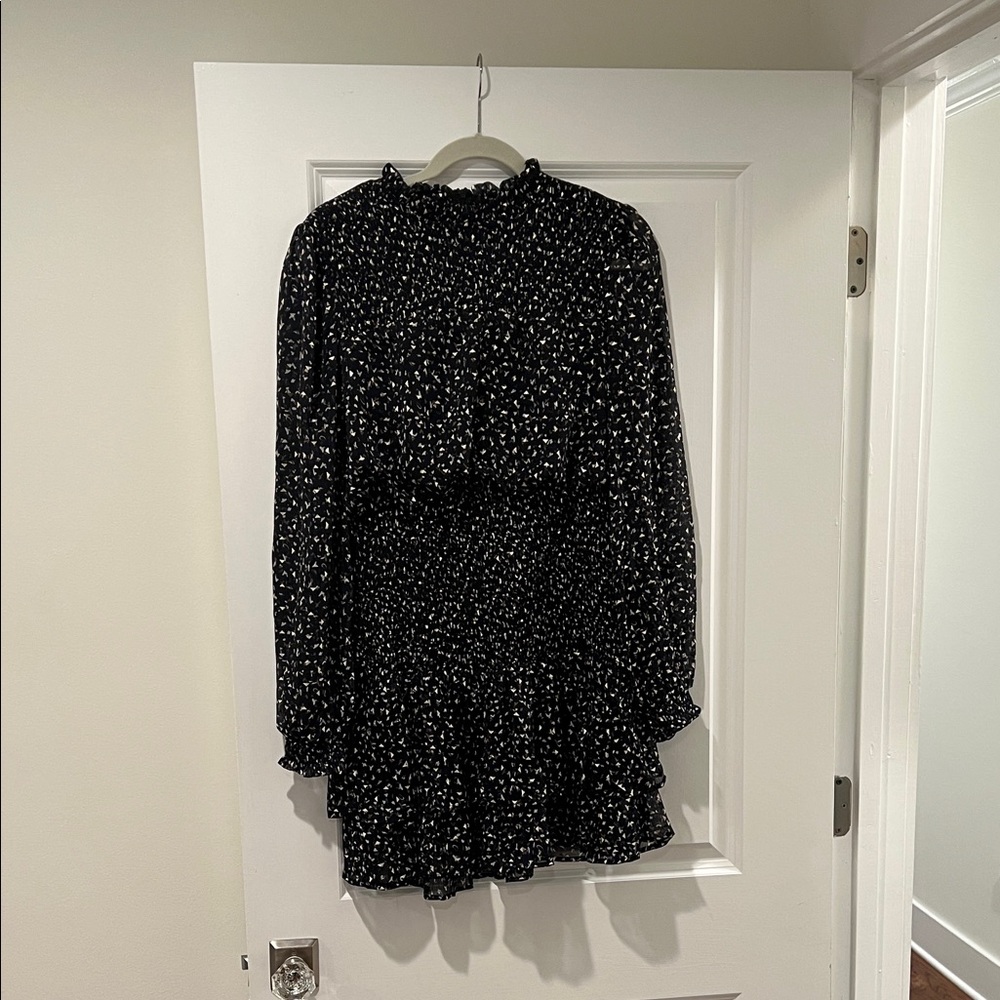 Black and White Floral Dress
